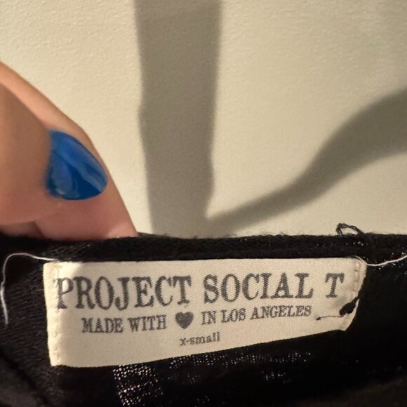Urban Outfitters Project Social T Black T Shirt - Picture 3 of 3
